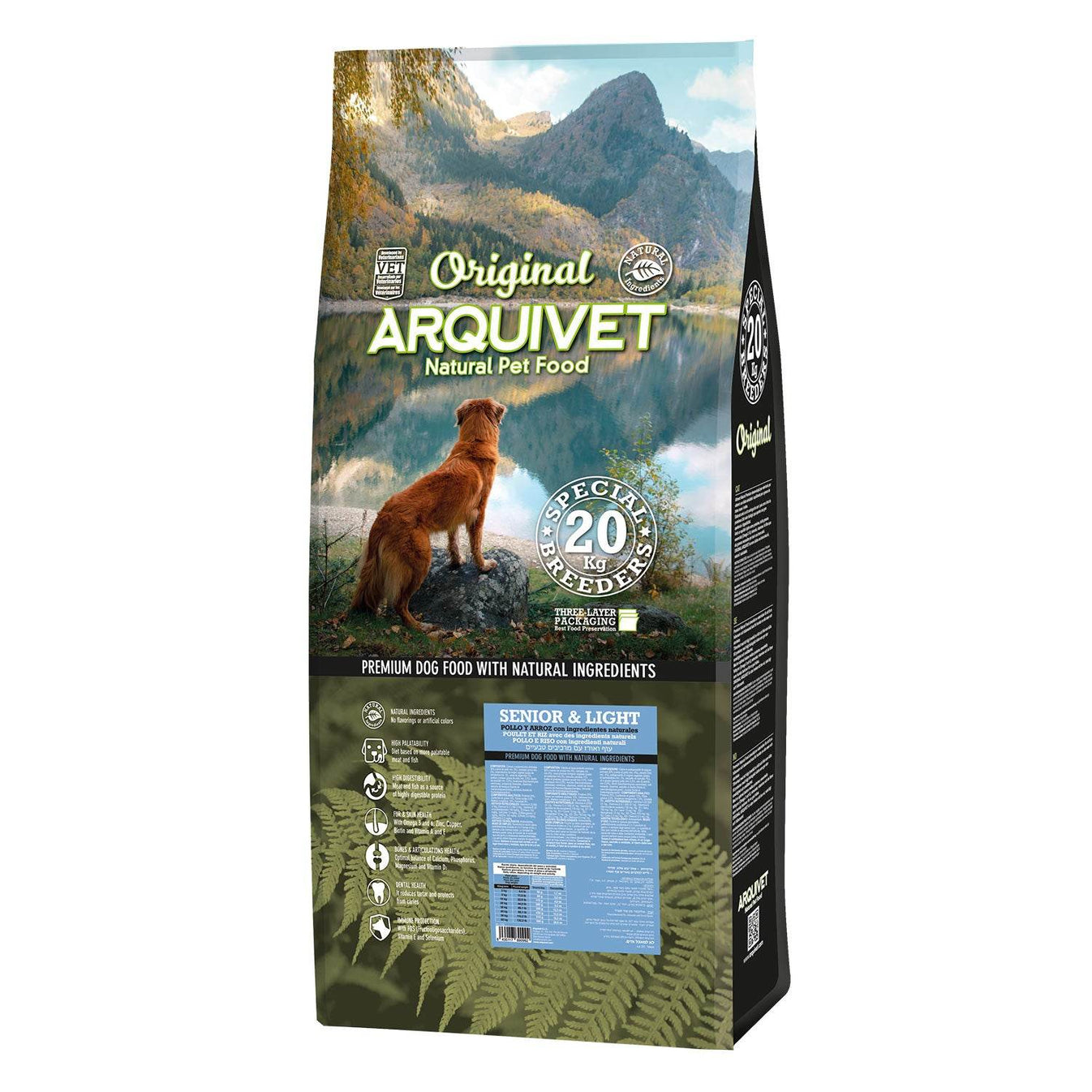 Original - Pienso de Pollo y Arroz para perros mayores - Arquivet