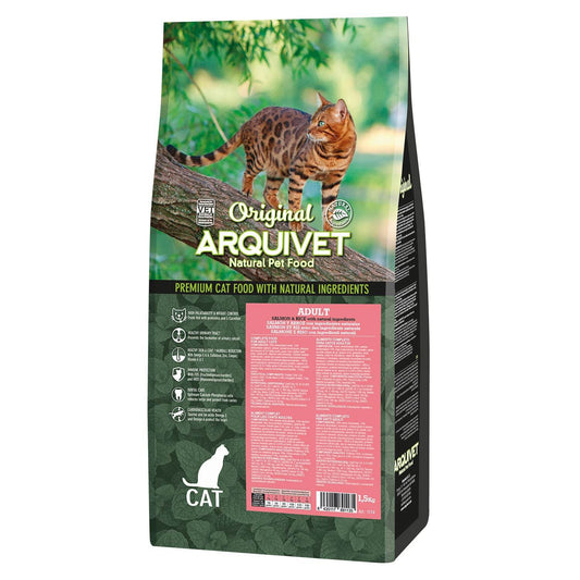 Original - Pienso de salmón y arroz para gatos adultos - Arquivet