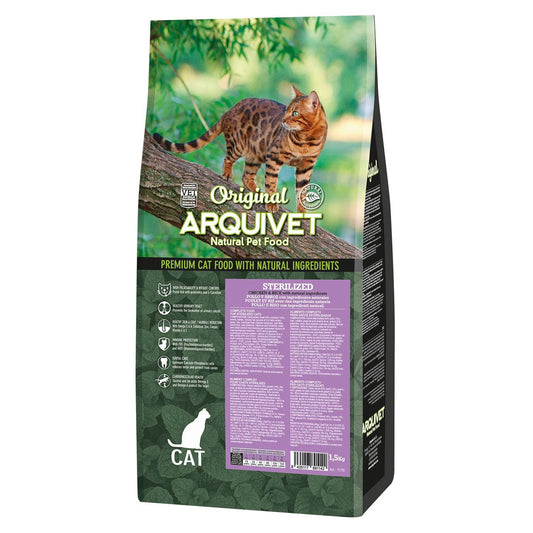 Original - Pienso de pollo y arroz para gatos esterilizados - Arquivet