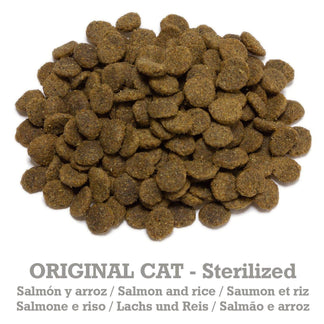 Original - Pienso de salmón y arroz para gatos esterilizados - Arquivet