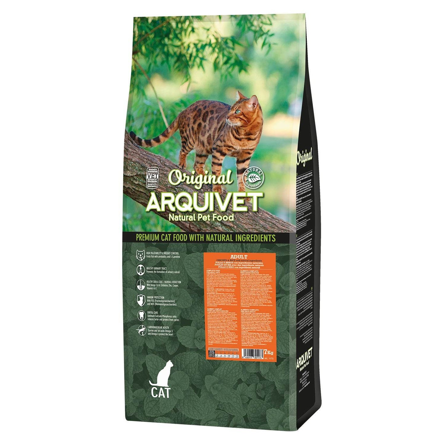 Original - Pienso de pollo y arroz para gatos adultos - Arquivet