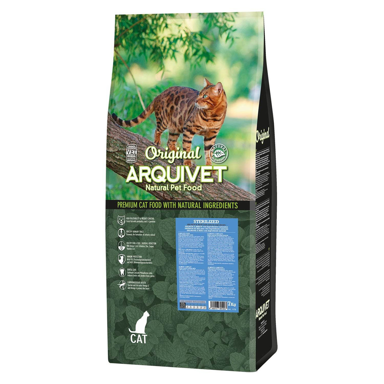 Original - Pienso de salmón y arroz para gatos esterilizados - Arquivet