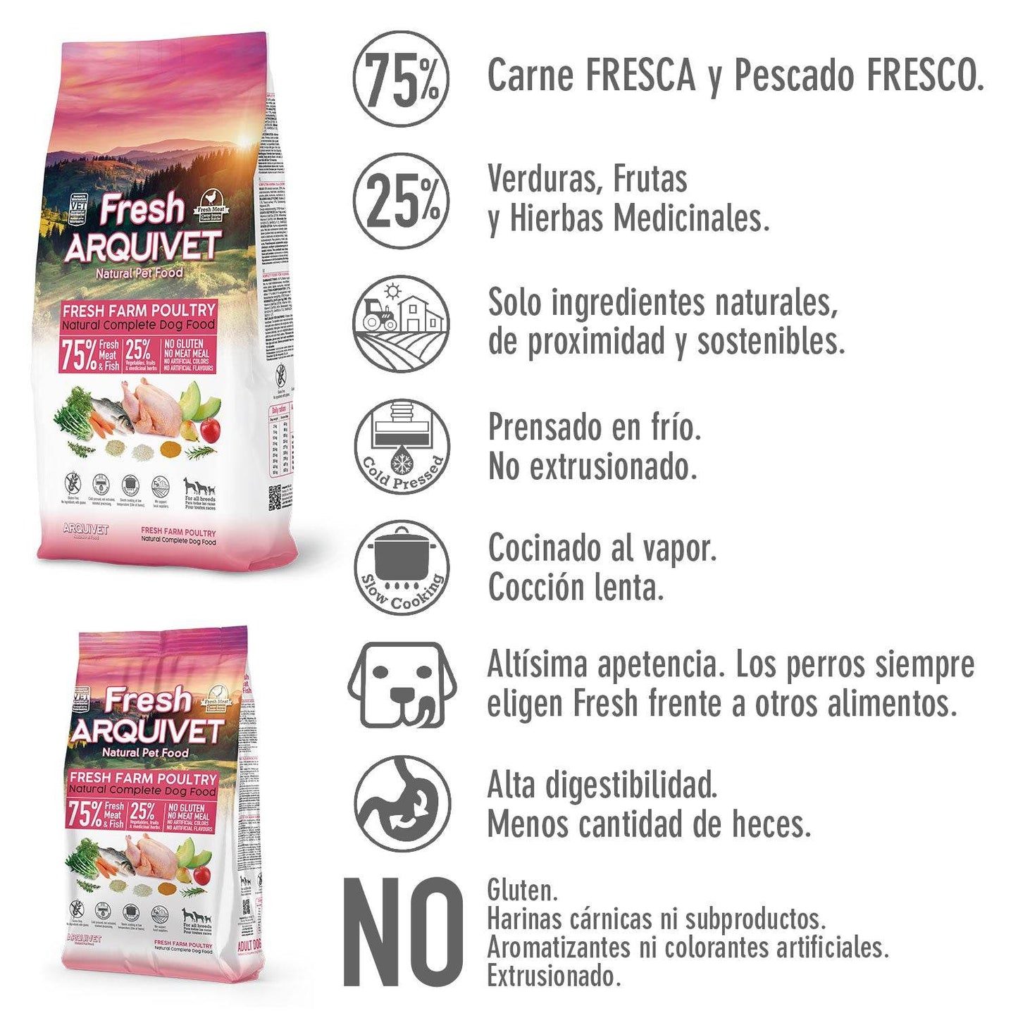Fresh-Pienso semihúmedo de Pollo de corral - Arquivet