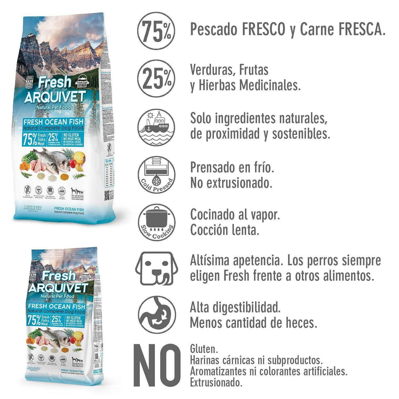 Fresh-Pienso semihúmedo de Pescado Oceánico - Arquivet