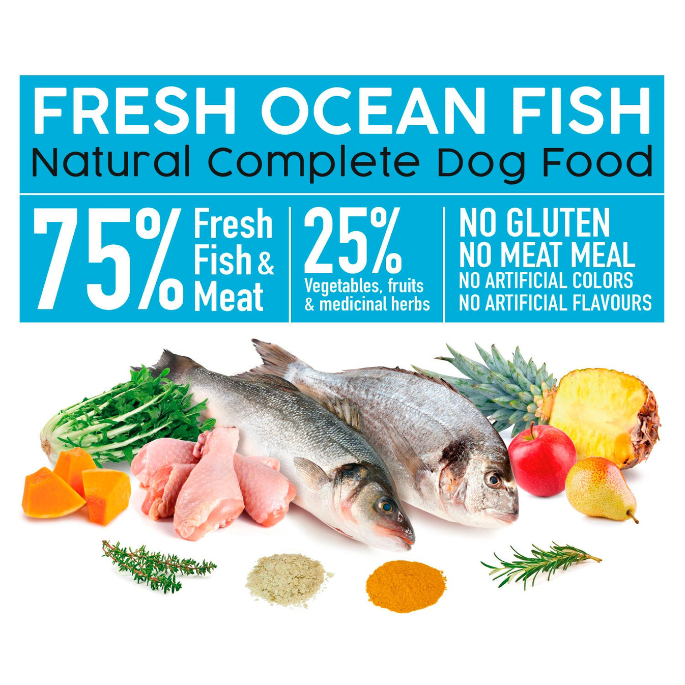 Semi-moist food with fresh ocean fish - Fresh