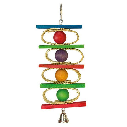 Aros, bolas de colores y campana- 10 x 25 cm - Arquivet