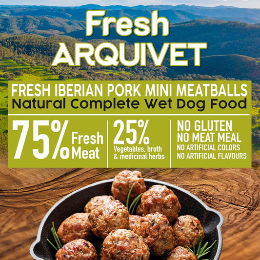 Fresh - Mini albóndigas de cerdo ibérico - 200 gr - Arquivet