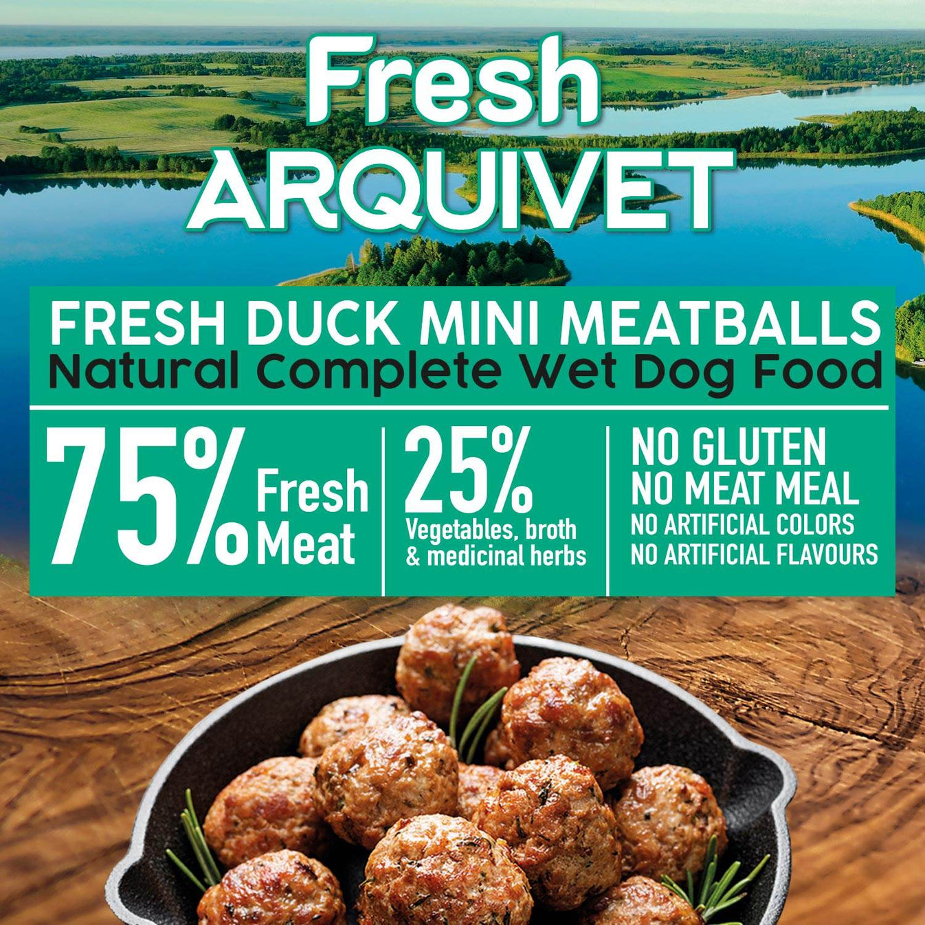 Fresh - Mini albóndigas de Pato - 200 gr - Arquivet