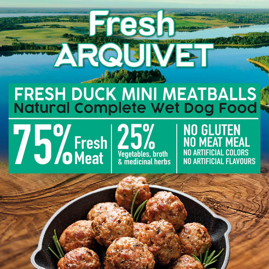 Fresh - Mini albóndigas de Pato - 200 gr - Arquivet