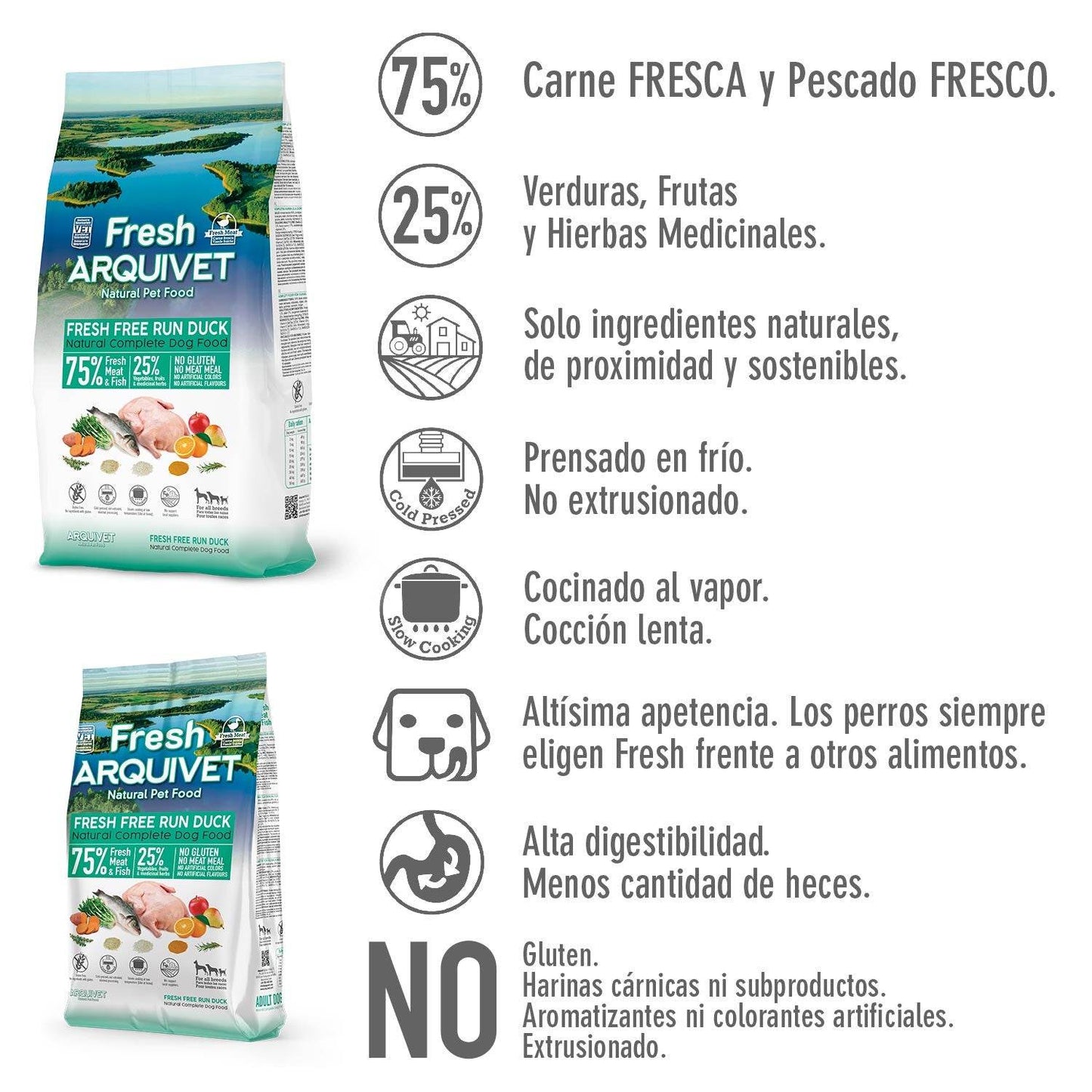 Fresh-Pienso semihúmedo de Pato de granja - Arquivet