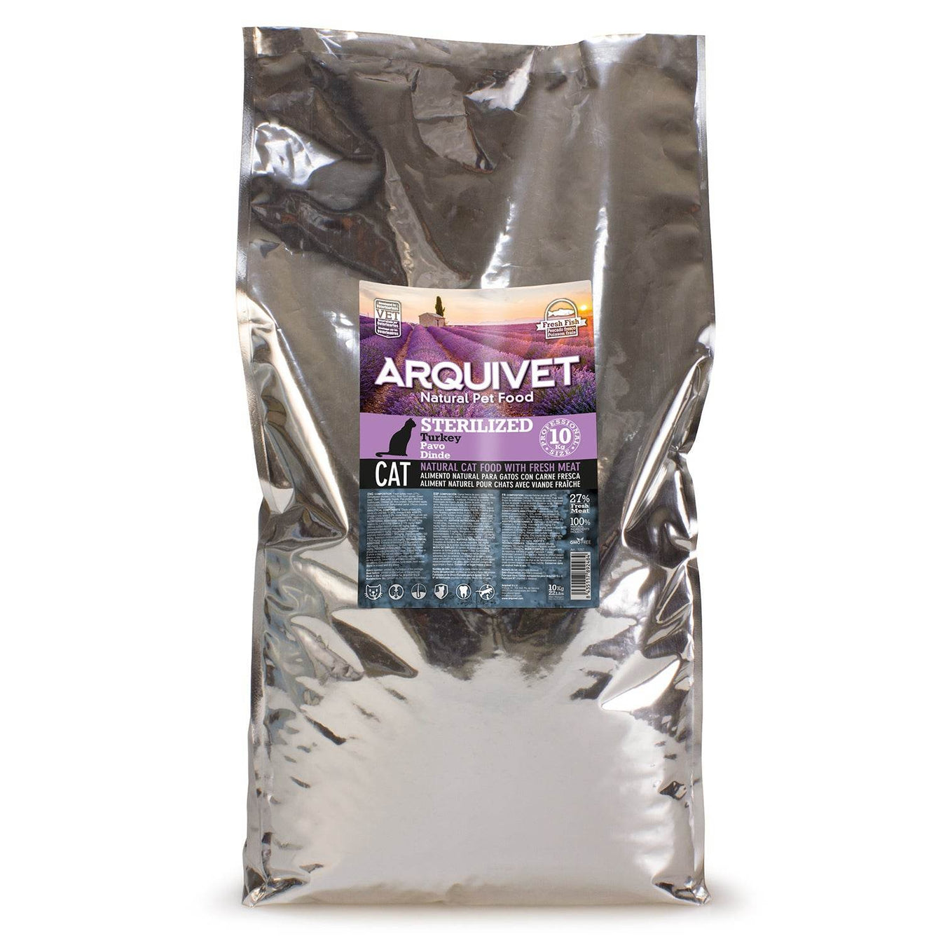 Pienso Super Premium de pavo para gatos esterilizados (Carne fresca) - Arquivet