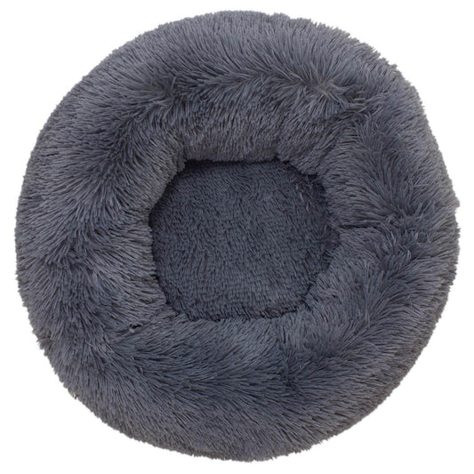 Cama redonda suave gris oscuro - Arquivet