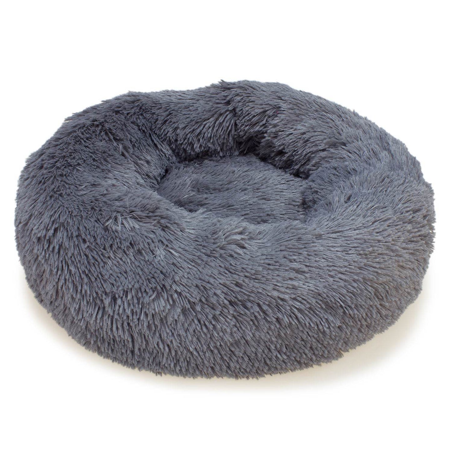 Cama redonda suave gris oscuro - Arquivet