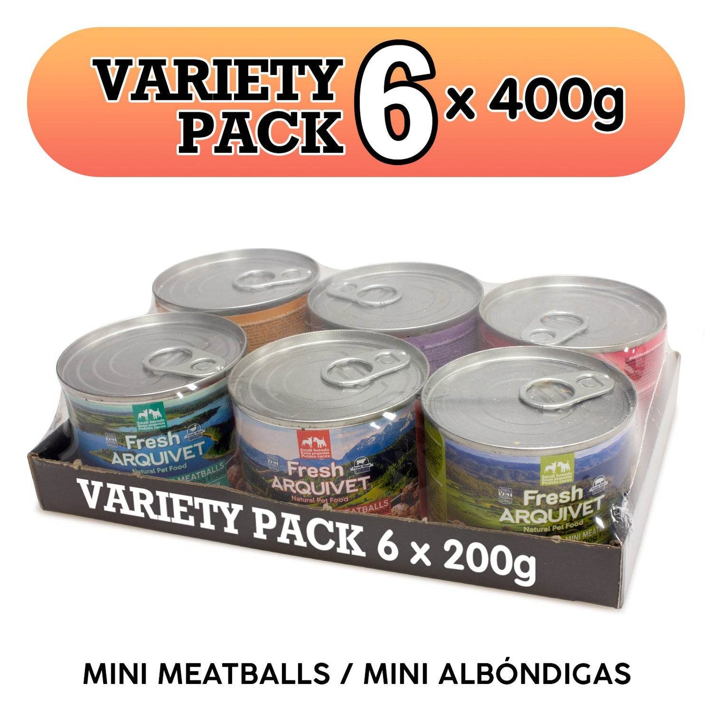Fresh - VARIETY PACK de MINI albóndigas 6x200gr - Arquivet
