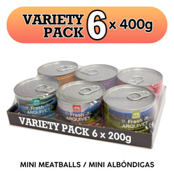 Fresh - VARIETY PACK de MINI albóndigas 6x200gr - Arquivet