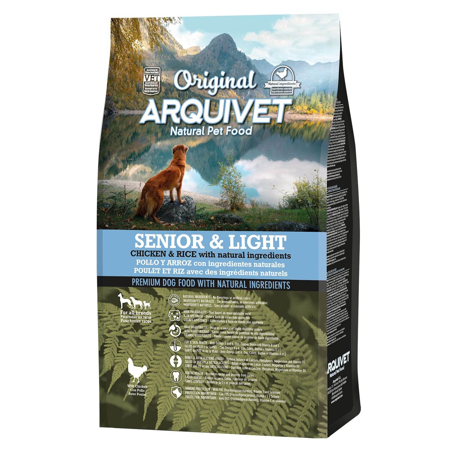 Original - Nourriture au poulet et au riz pour chiens âgés - Arquivet