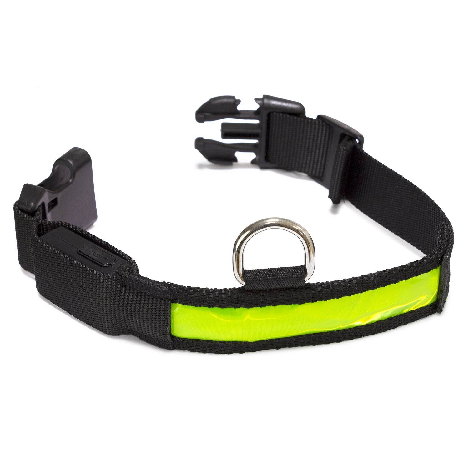 Collar Luminoso LED Amarillo - talla M 38-50cm/2,5cm