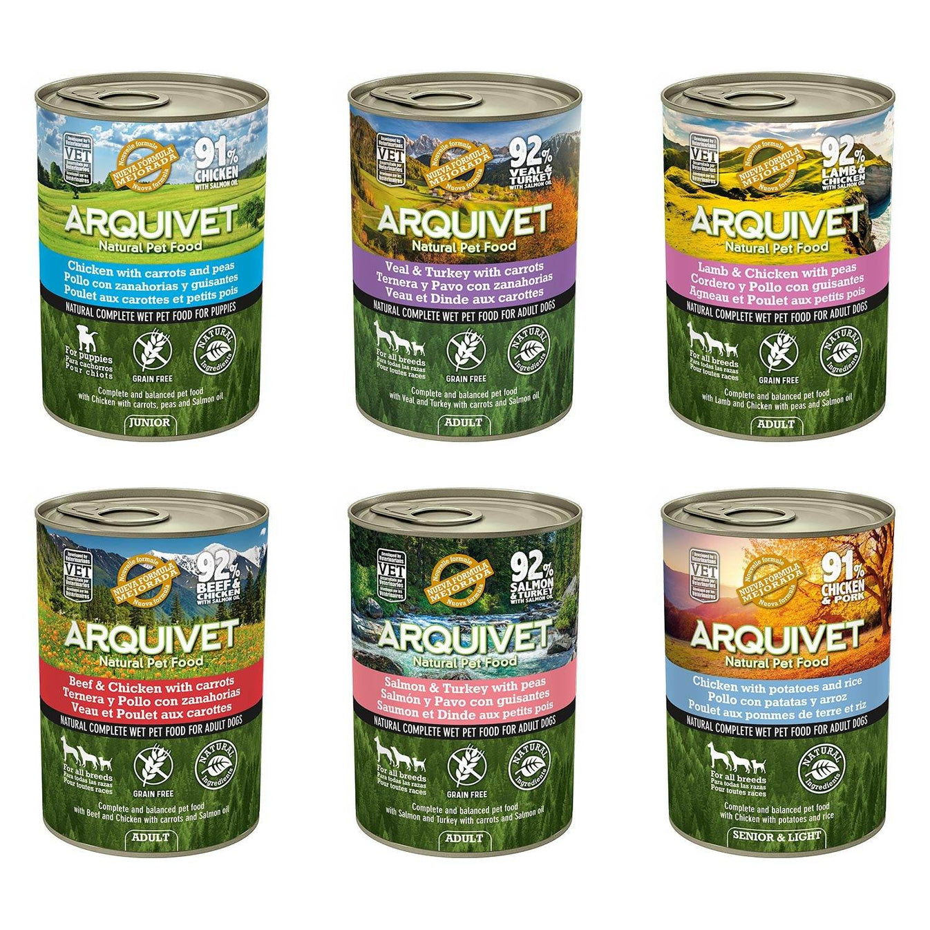 VARIETY PACK de Paté 6x400gr - Arquivet