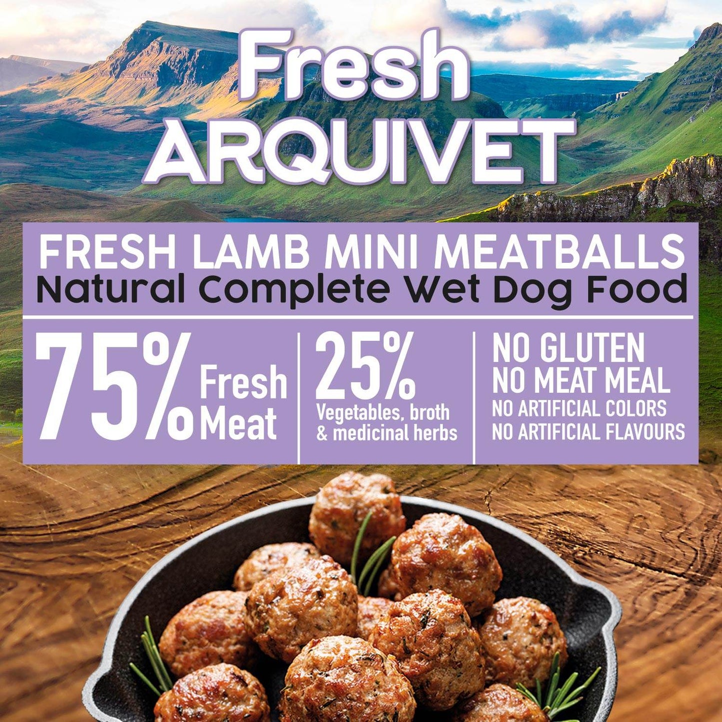 Fresh Mini albóndigas de cordero - 200 gr - Arquivet