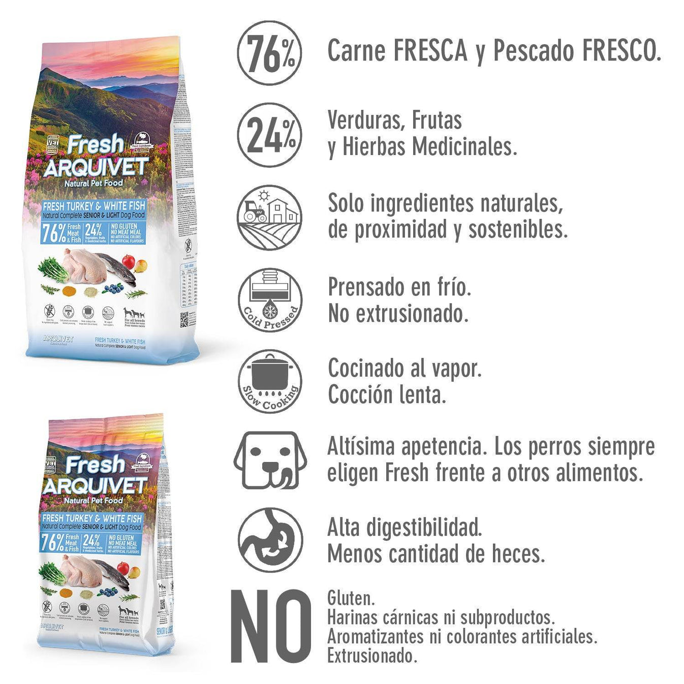 Fresh-Pienso semihúmedo para senior - Arquivet