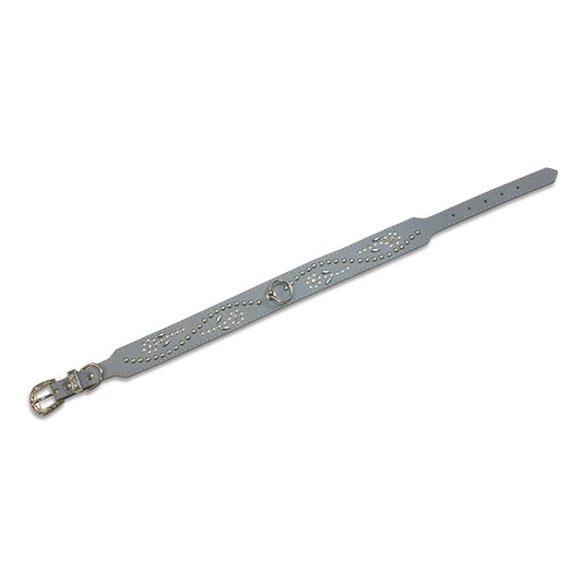 Collier en cuir clouté