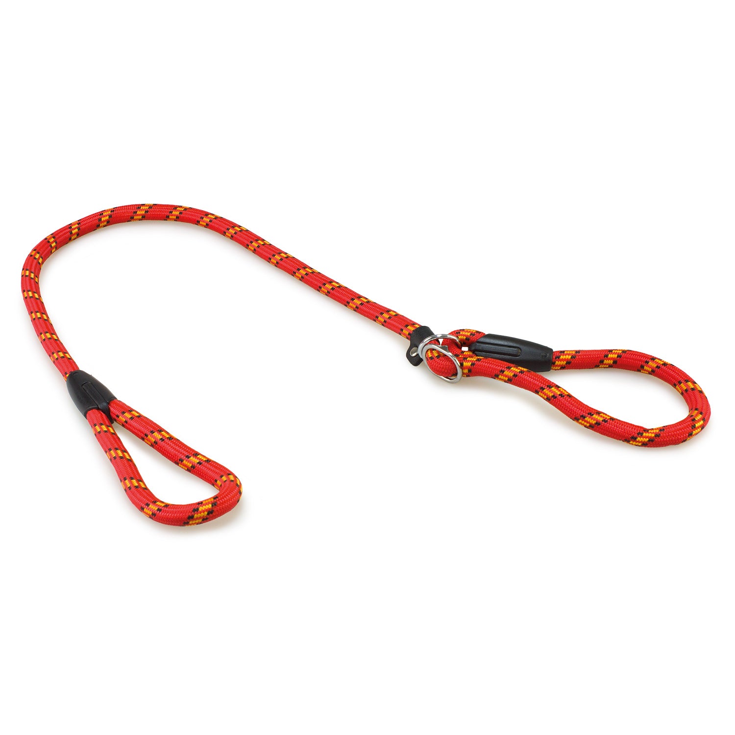 Tirador deslizante cuerda de montaña - Cuello ajustable - reflectante rojo - ∅1,3cm x 1,2m
