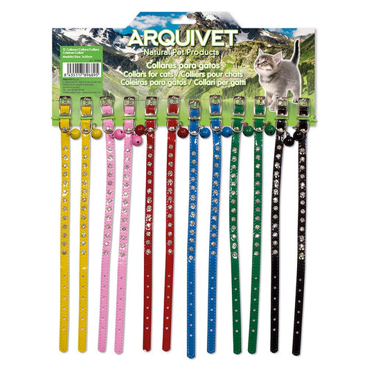 Display 12 collares de gato - colores variados - Arquivet
