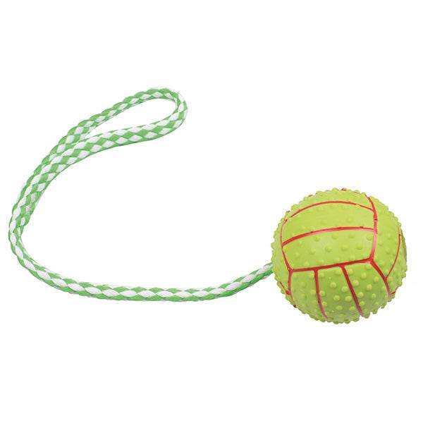 Pelota verde con tirador - Arquivet
