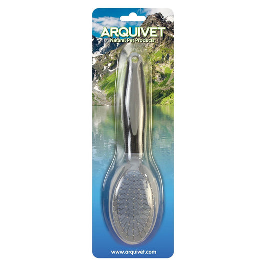 Cepillo doble con púas de metal - Arquivet